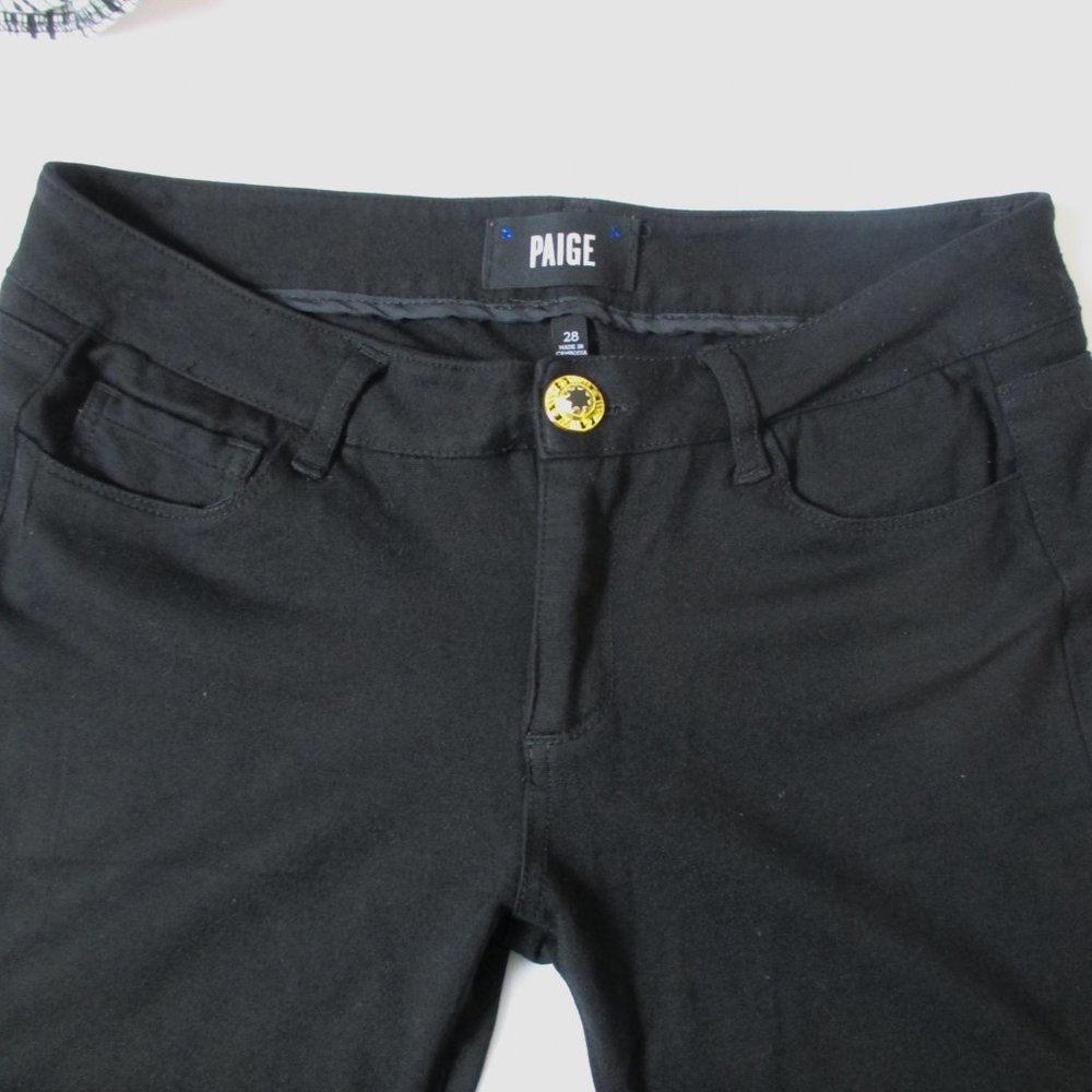 Paige Black Skinny Stretch Pants Size 28